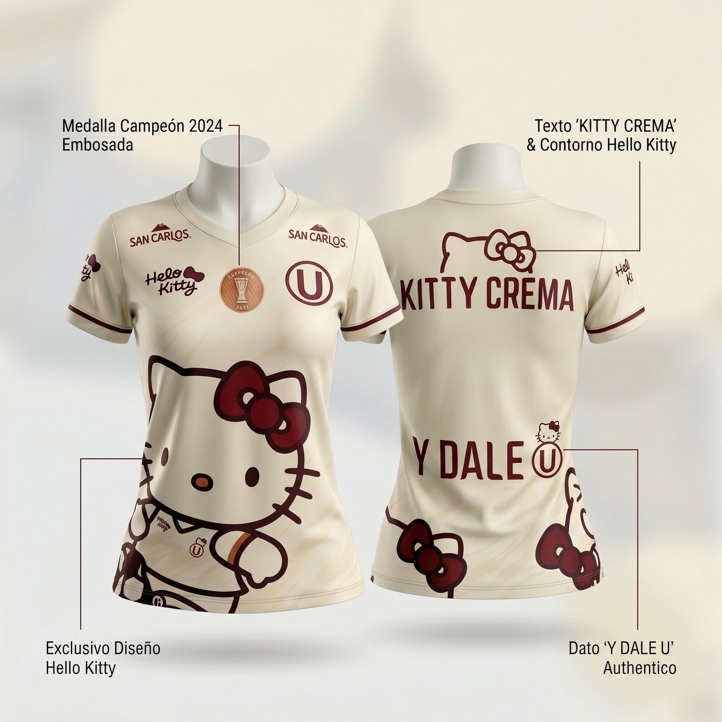 CAMISETA HELLO KITTY UNIVERSITARIO