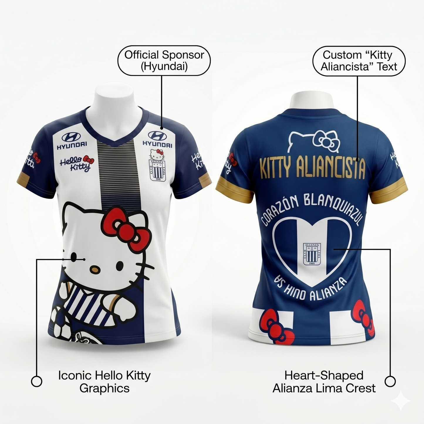 CAMISETA HELLO KITTY ALIANZA LIMA
