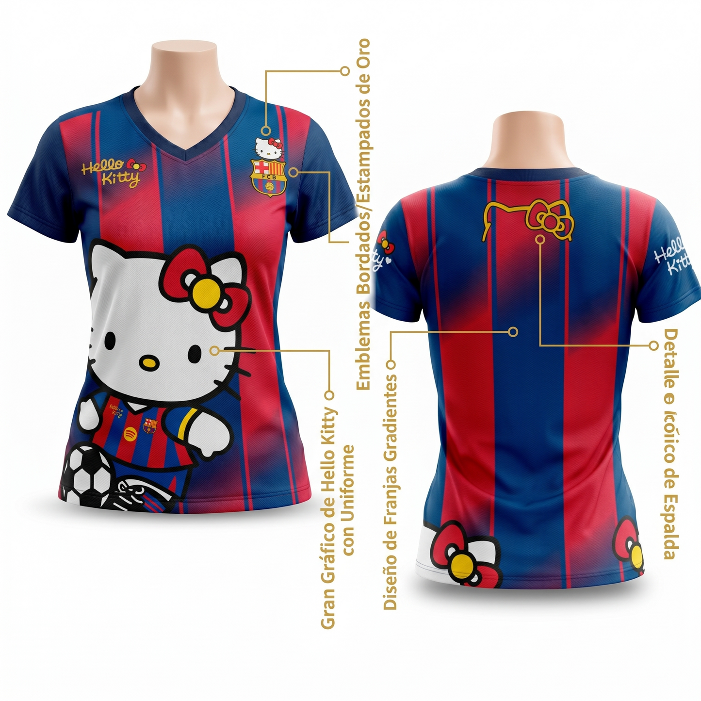 CAMISETA HELLO KITTY FC BARCELONA